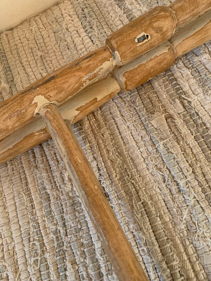 フランスアンティークタオルハンガー※キルトラック※トルション掛け※剥離家具※無垢