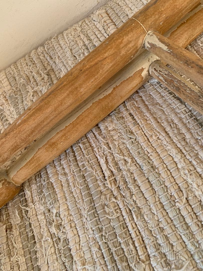 フランスアンティークタオルハンガー※キルトラック※トルション掛け※剥離家具※無垢