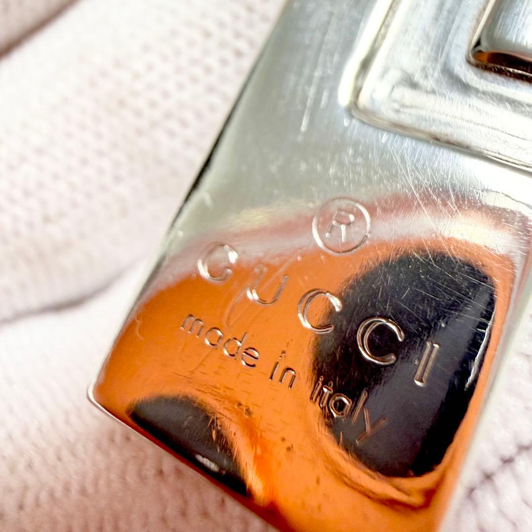 極美品 GUCCI グッチ シルバー 925 プレート Gロゴ ネックレス