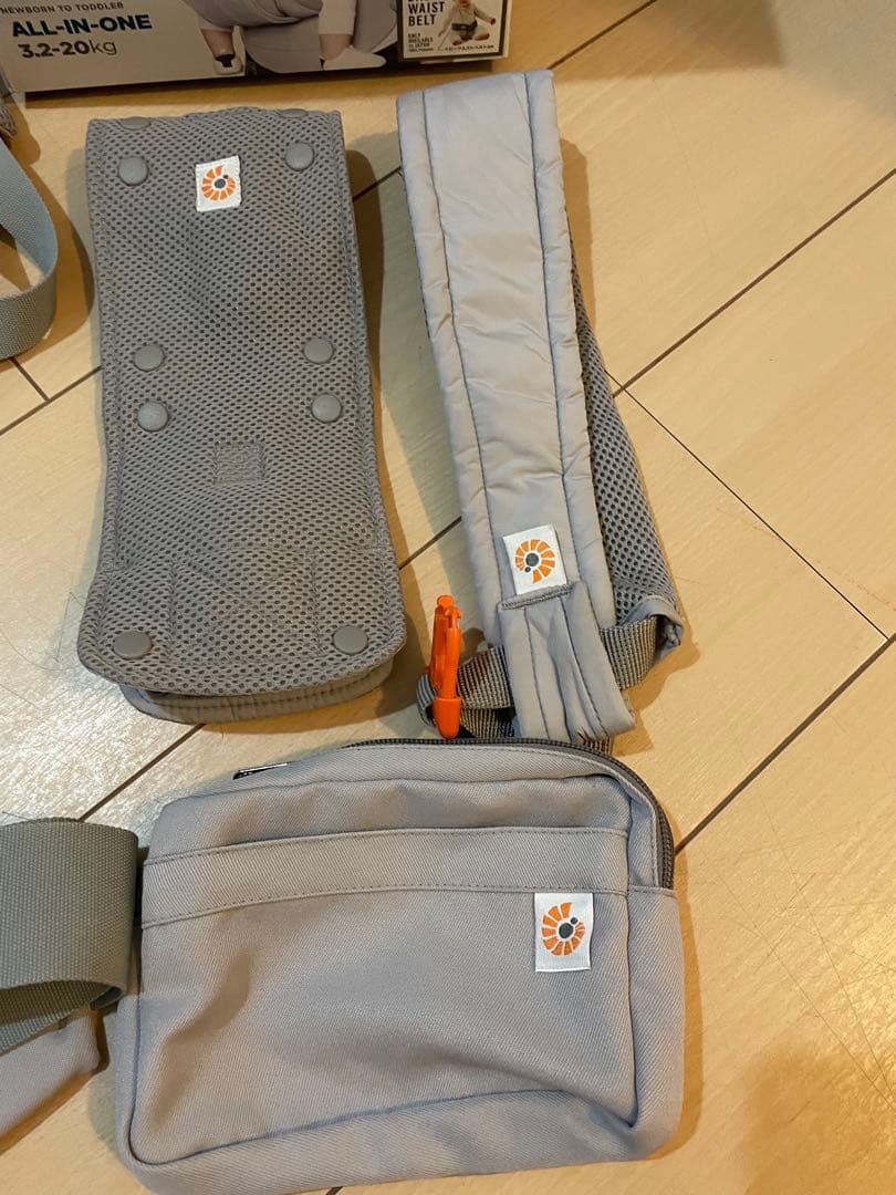 【美品】★エルゴベビーオムニ360クールエア★グレー