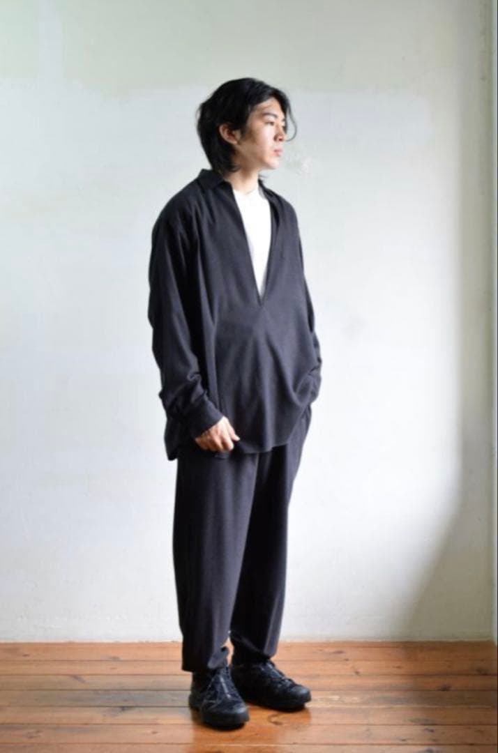 COMOLI 22AW ウールビエラスセットアップ ネイビー