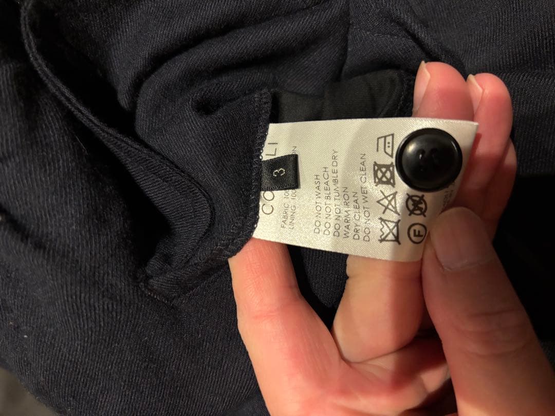 COMOLI 22AW ウールビエラスセットアップ ネイビー