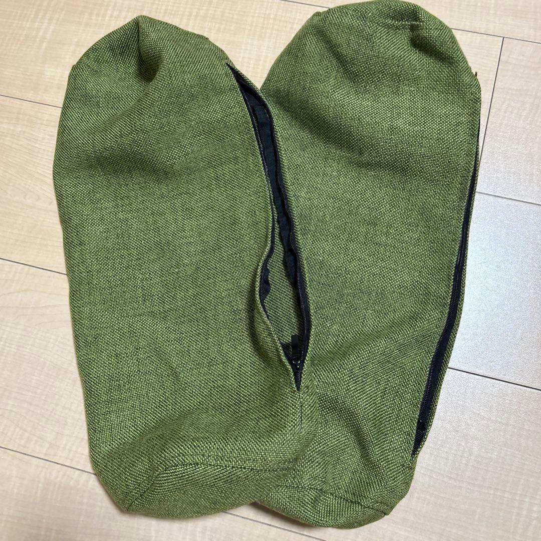 美品！LOWYAグリーンファブリック2〜2.5掛けソファ