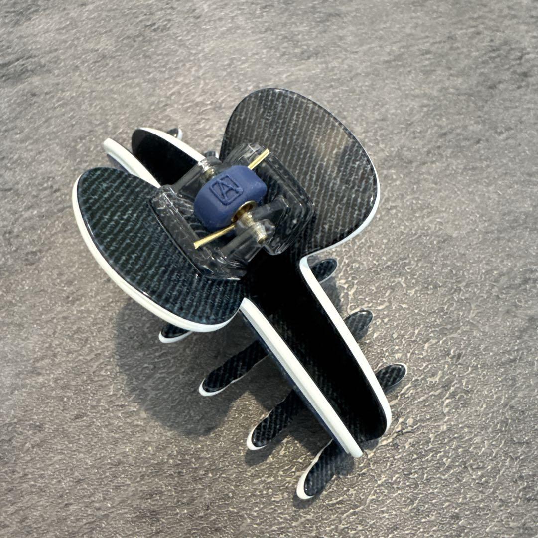 美品　アレクサンドルドゥパリ　ペイズリー　デニム　クリック　ヘアーアクセサリー