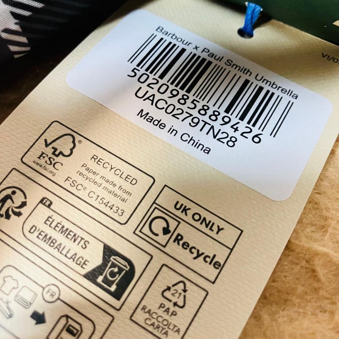 【新品】Paul Smith×Barbour チェック柄 雨傘 ポールスミス