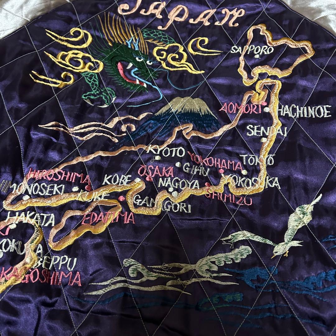 中古品 TAILOR 東洋 別珍 キルティング リバーシブル スカジャン S