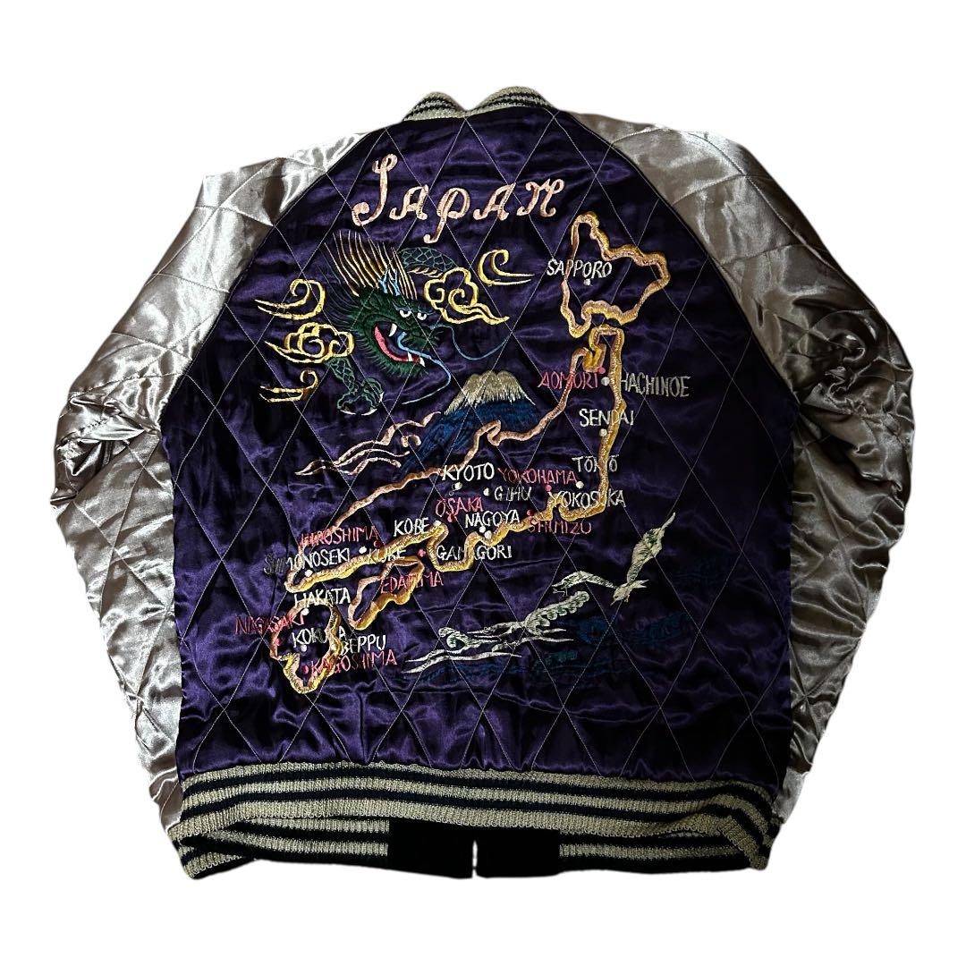 中古品 TAILOR 東洋 別珍 キルティング リバーシブル スカジャン S