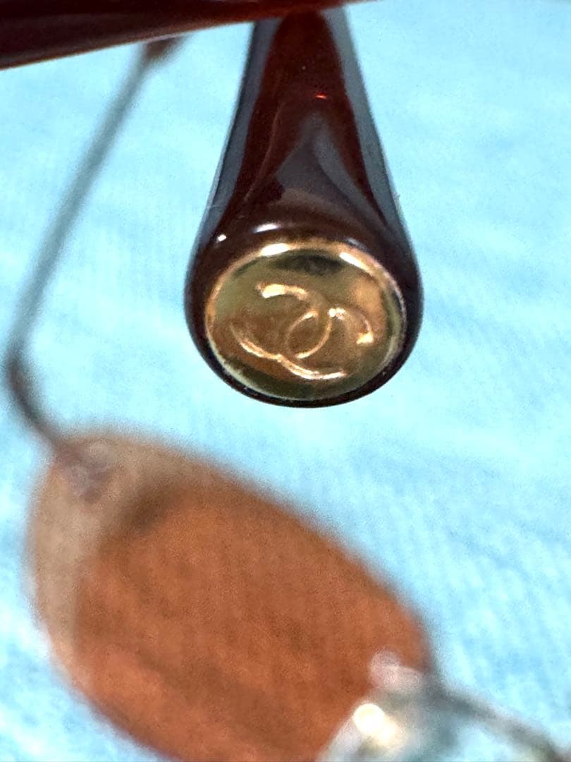 CHANEL サングラス✨ココマーク✨オレンジ　リムレス　ヴィンテージ　4003