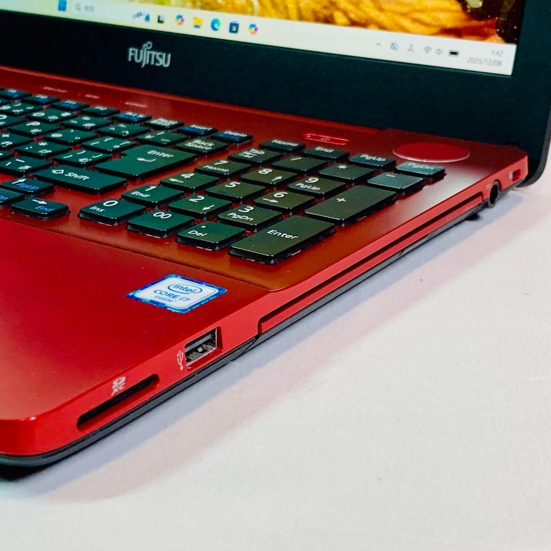Core i7✨SSD1TB✨16GB✨Windows 11✨赤✨ノートパソコン