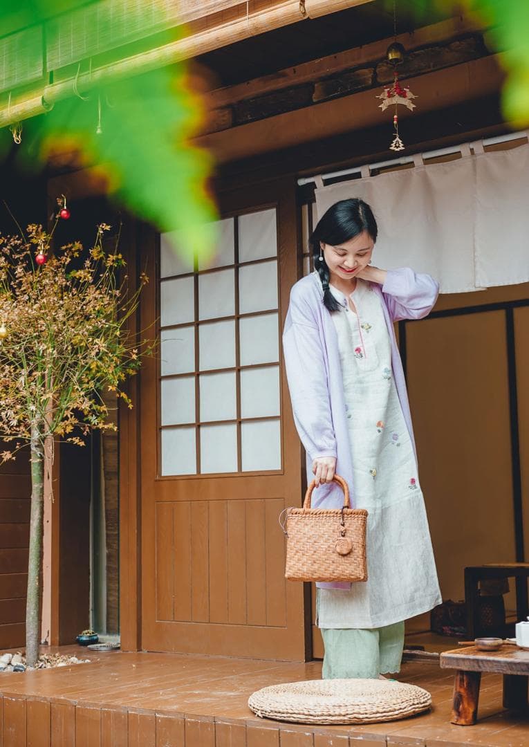 【期間限定】山葡萄 かごバッグ 網代編み 職人手編み 籠 内布付 専属リンクき