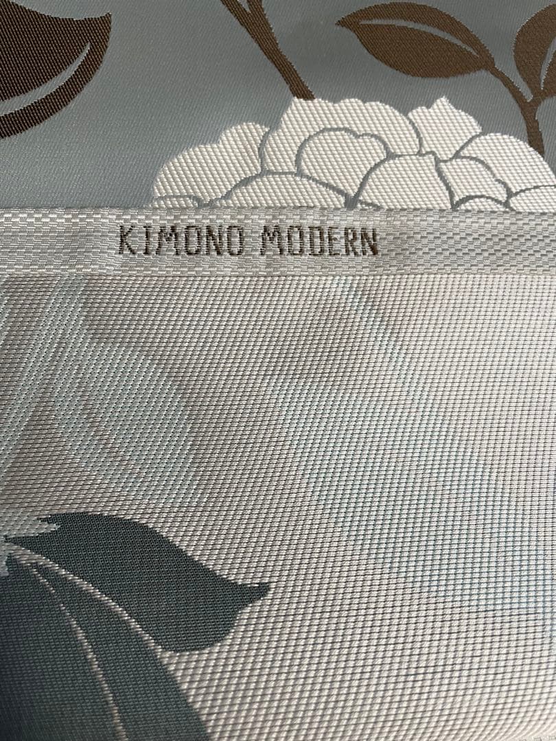 限定SALE！未使用★＜大人の兵児帯＞正絹兵児帯　博多織 大輪の花　キモノモダン