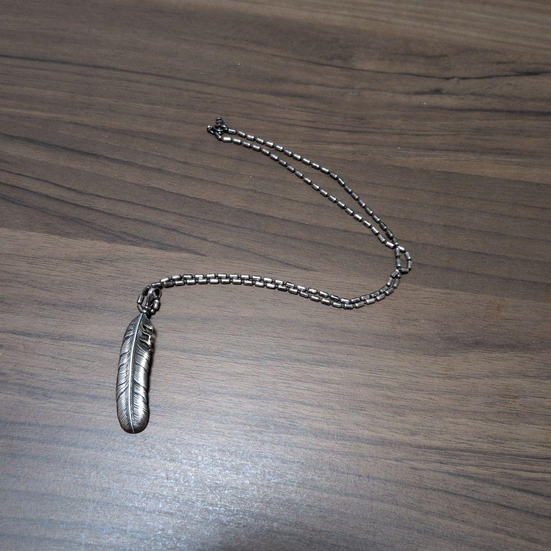 K.Smith シルバー 羽根ネックレス