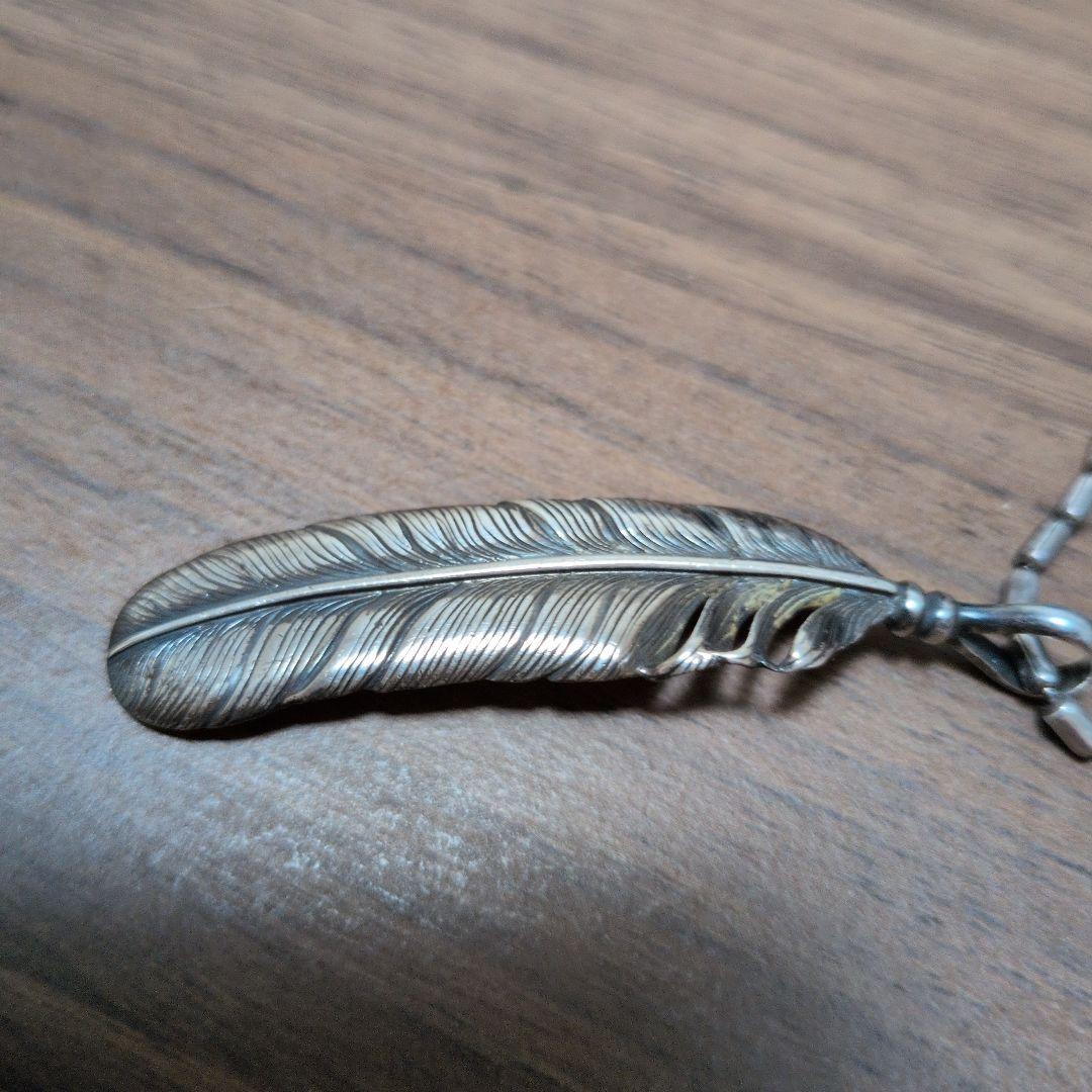 K.Smith シルバー 羽根ネックレス