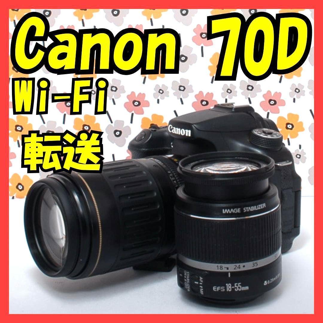 ❤Canon EOS 70D❤ダブルレンズ❤Wi-Fiスマホ接続❤手振れ補正付き
