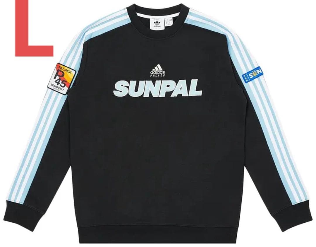 新品タグ付き Palace Adidas Sunpal Crewneck L