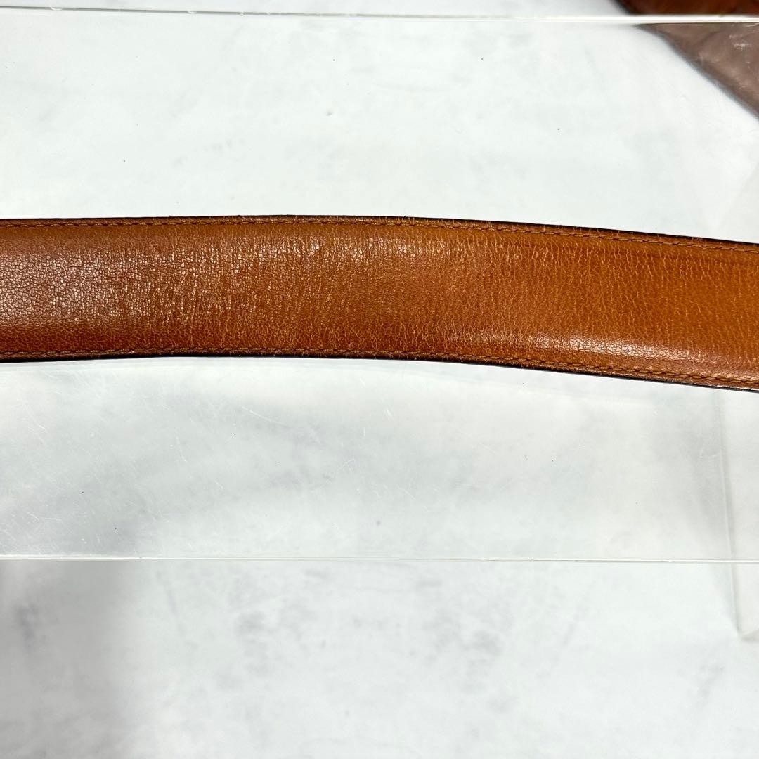 極超希少COACH レザーベルト ブラウン オールドコーチ NYC製 5802