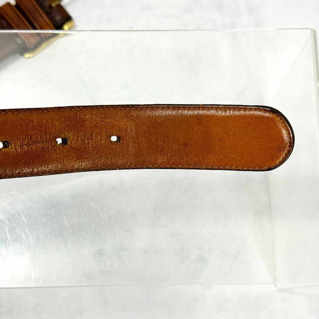 極超希少COACH レザーベルト ブラウン オールドコーチ NYC製 5802