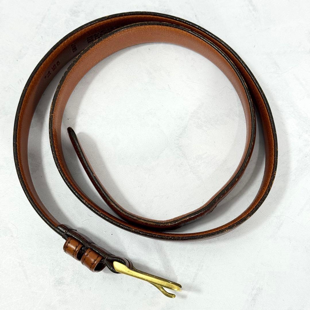 極超希少COACH レザーベルト ブラウン オールドコーチ NYC製 5802