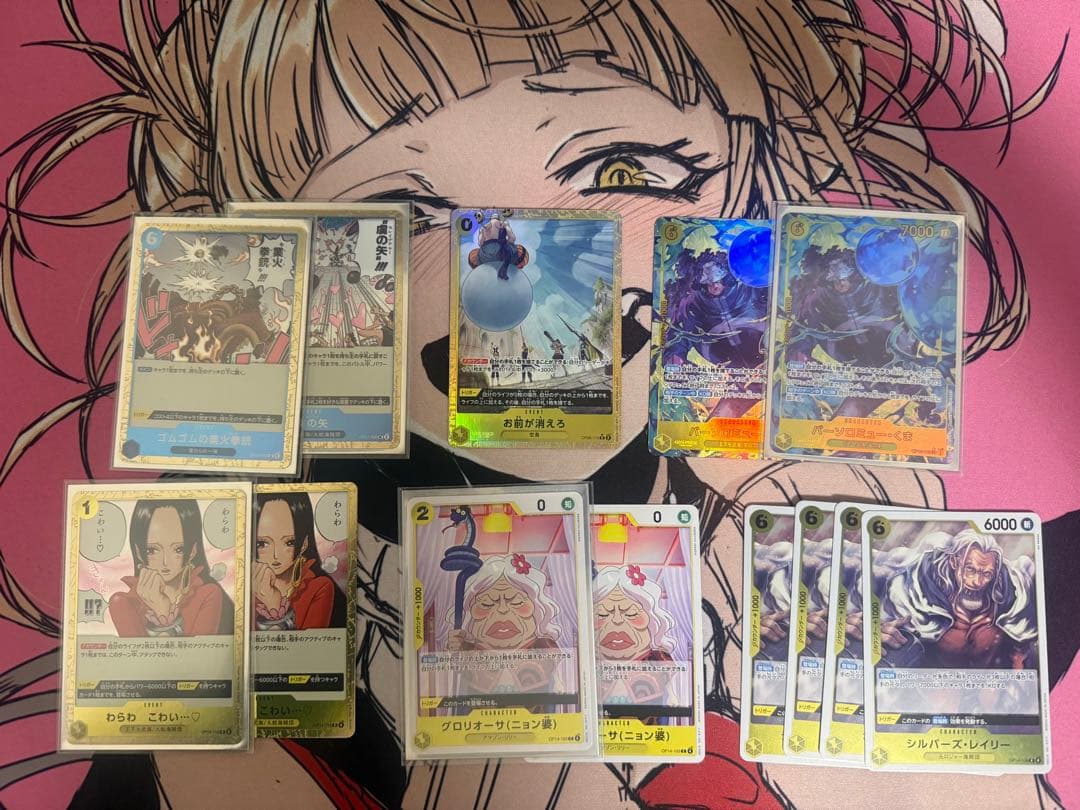 ワンピースカード 青黄ハンコック　デッキ　ほぼフルパラ パーツあり