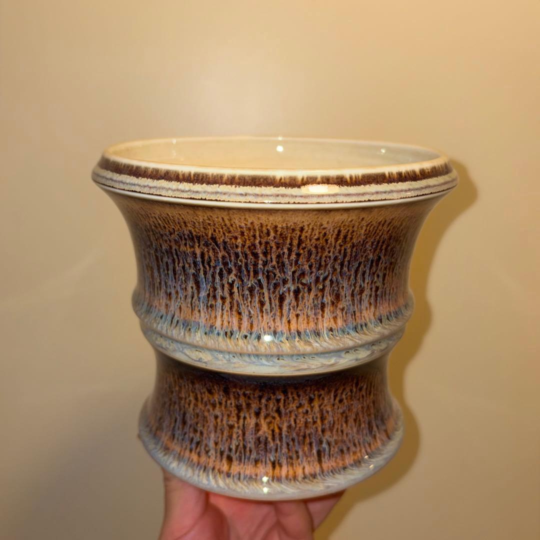 XL 盆栽鉢 作家鉢 陶器 真柏 糸魚川 皐月 五葉松 黒松 アガベ チタノタ