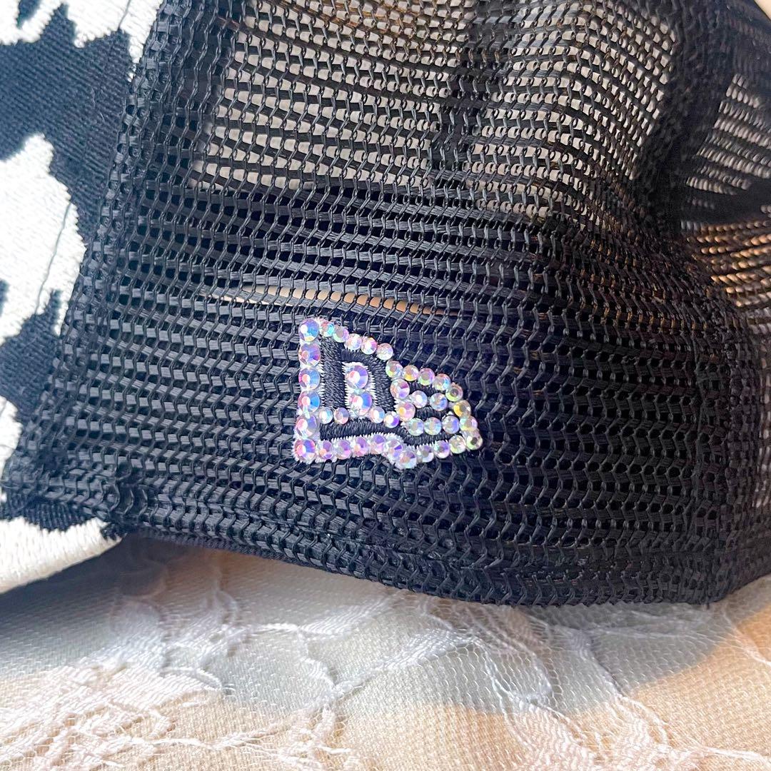 ニューエラ キャップ ラインストーン キラキラ9FORTY オーロラ トラッカー