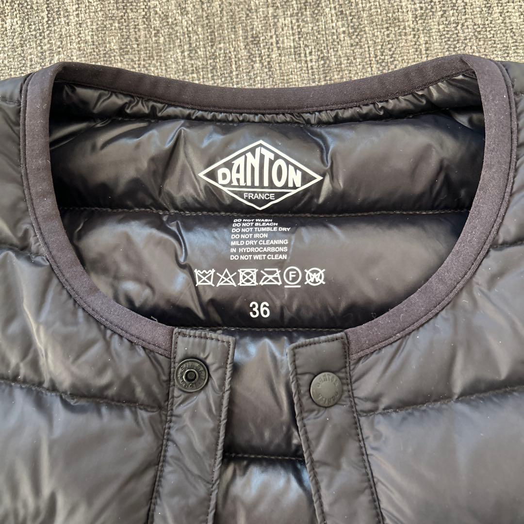 ダントンダウンジャケットインナーダウン黒36