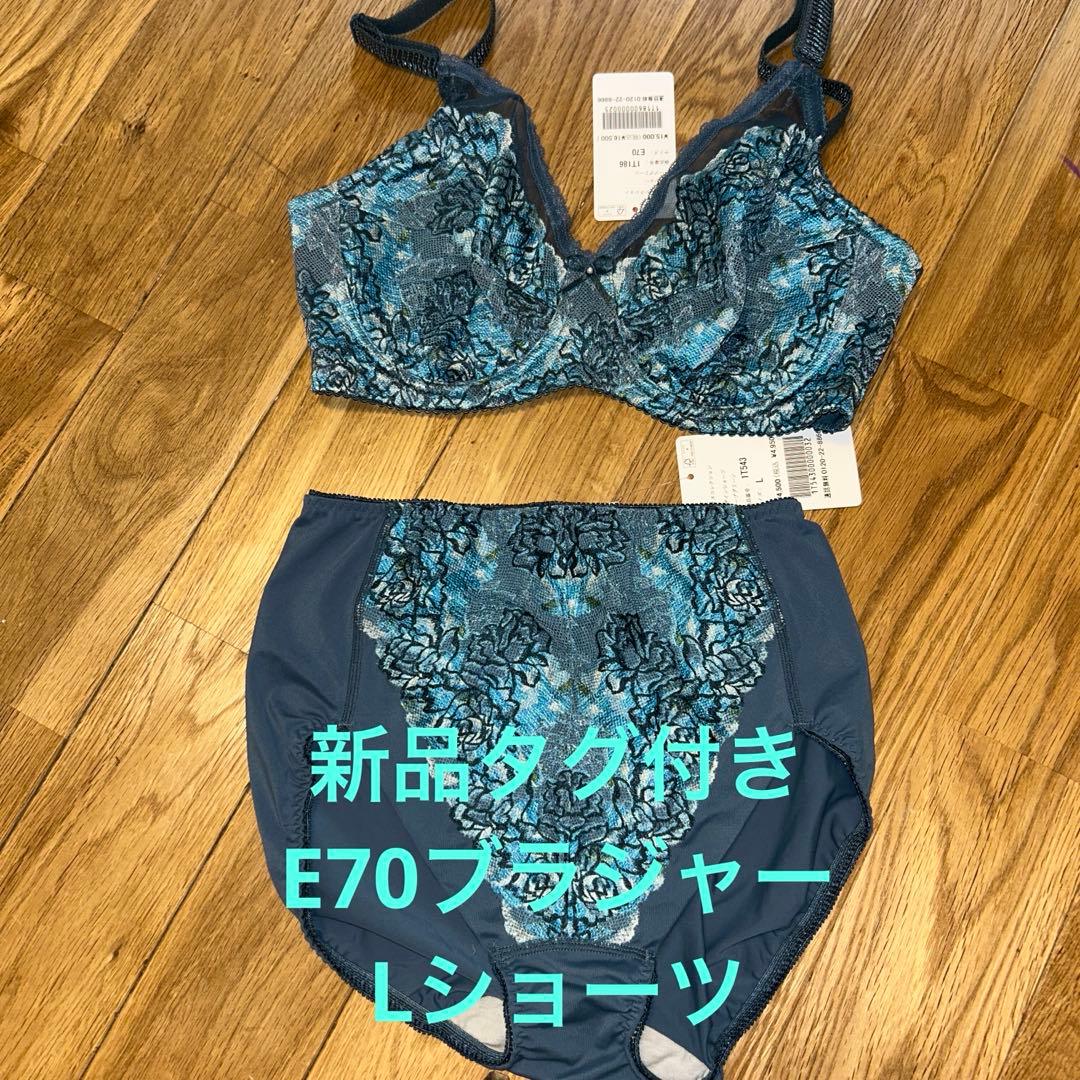 ダイアナ補正下着E70ブラジャーショーツLリーブグリーン