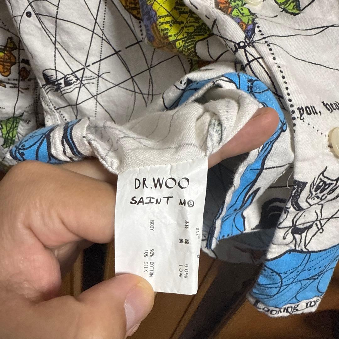 トップス SAINT MICHAEL DR.WOO WORLD MAP SHIRT XL