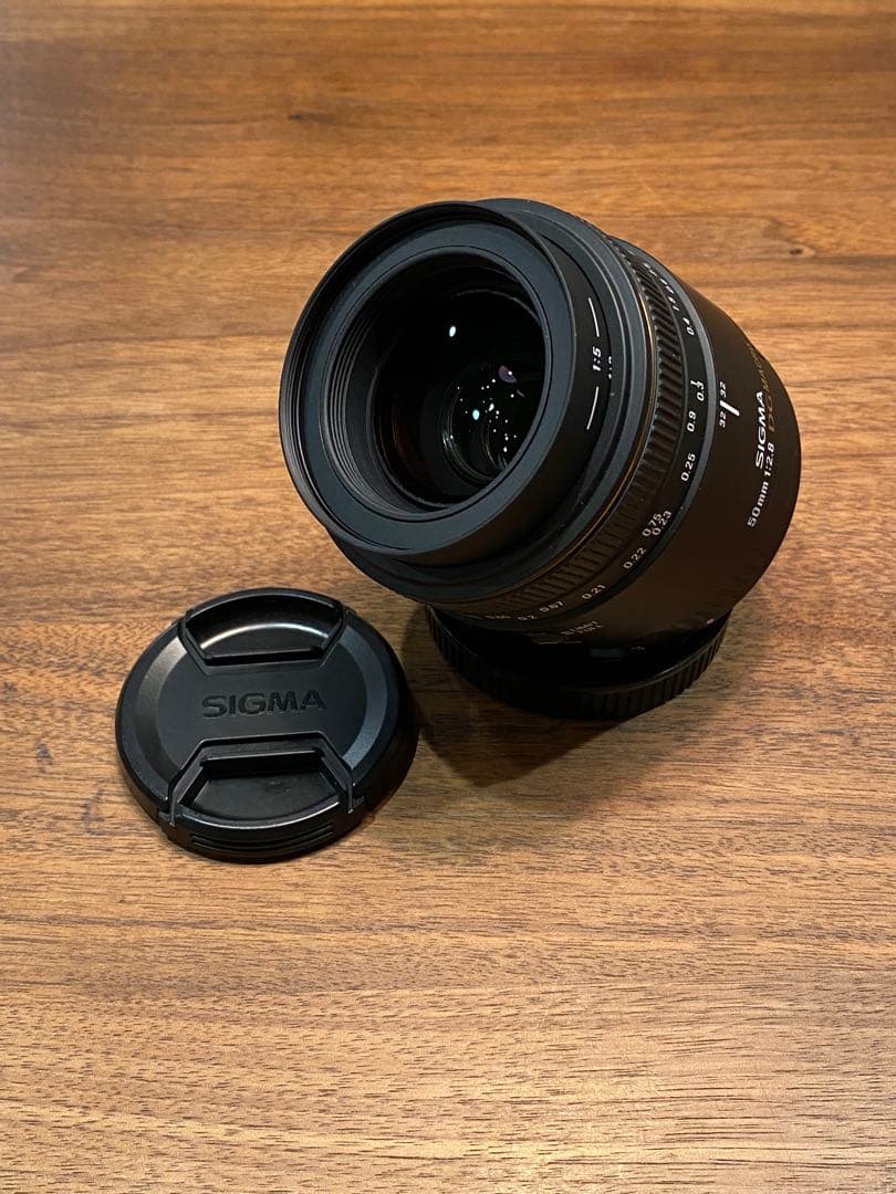 SIGMA 50mm F2.8 DG MACRO 単焦点　動作品　キャノンEF