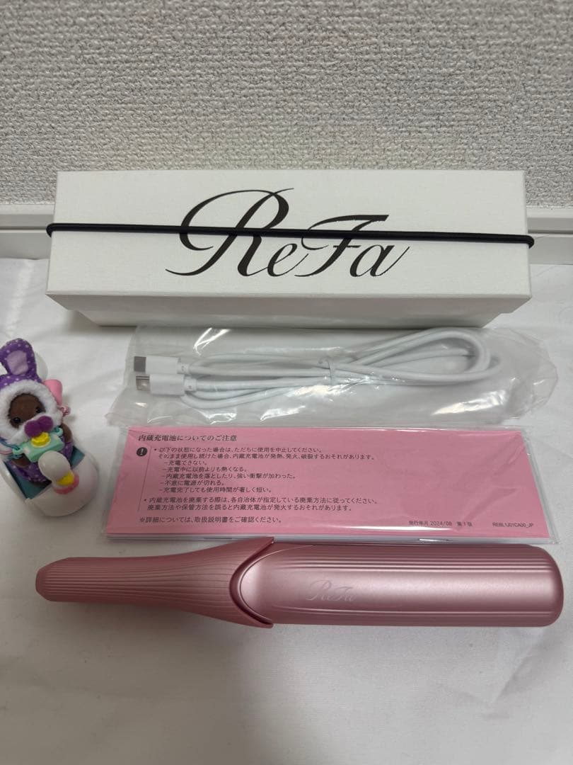 【美品】ReFa ストレートヘアアイロン ピンク フィンガーアイロン