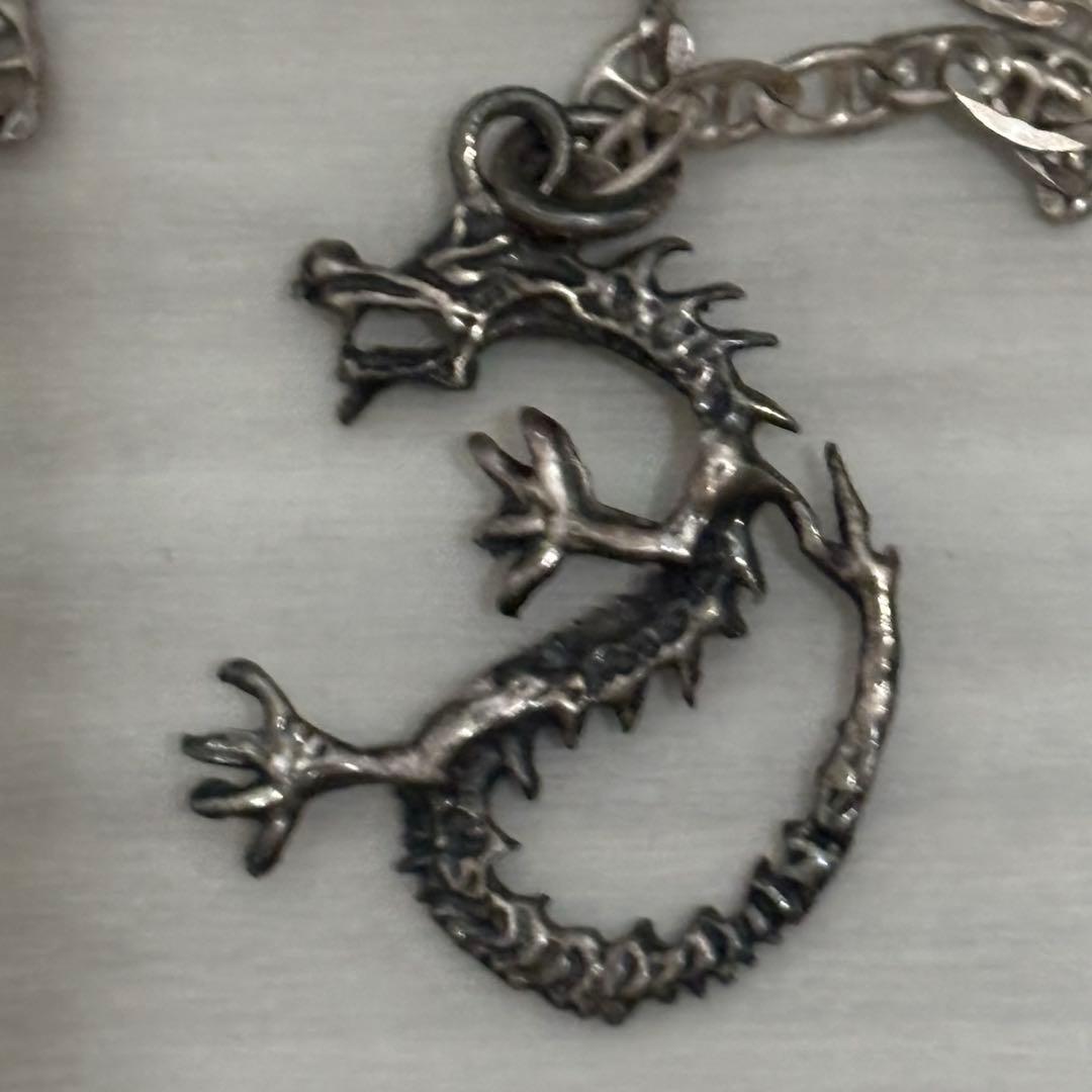 【イタリア製】【最終値下げ当時物】ドラゴンモチーフ シルバー925刻 ネックレス
