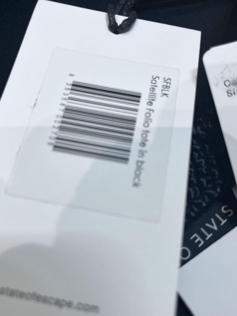 新品 男女兼用 STATE OF ESCAPE サテライトシティートート 黒