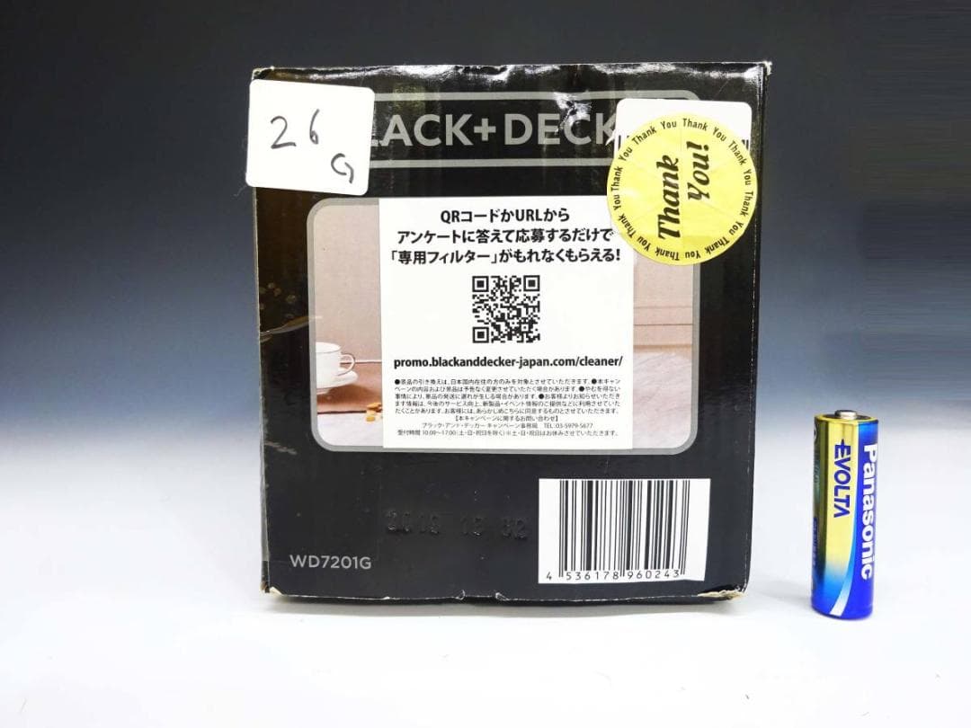 動作確認済ブラック＆デッカー乾湿両用リチウム ハンディークリーナーWD7201G