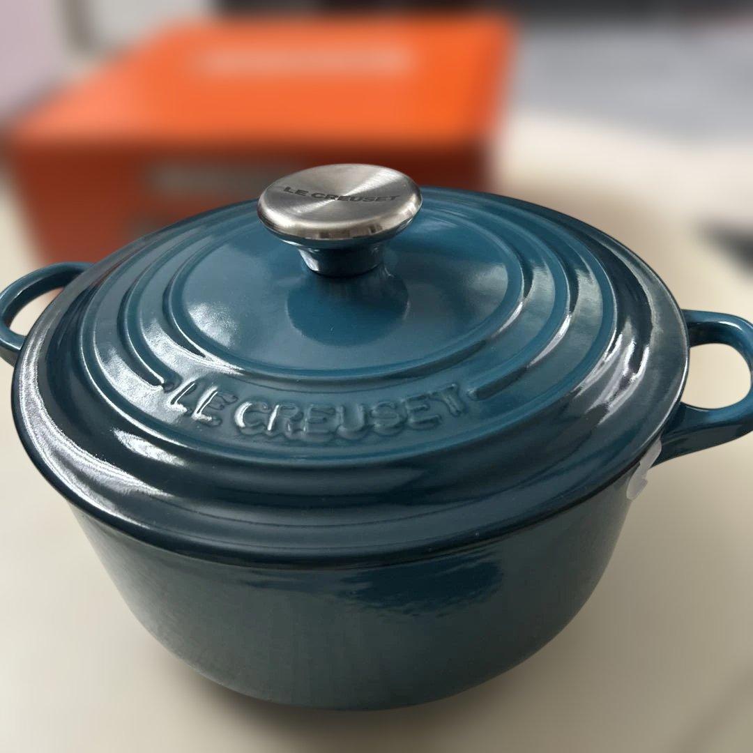 LE CREUSET ココットロンド 両手鍋 20cm 箱付き