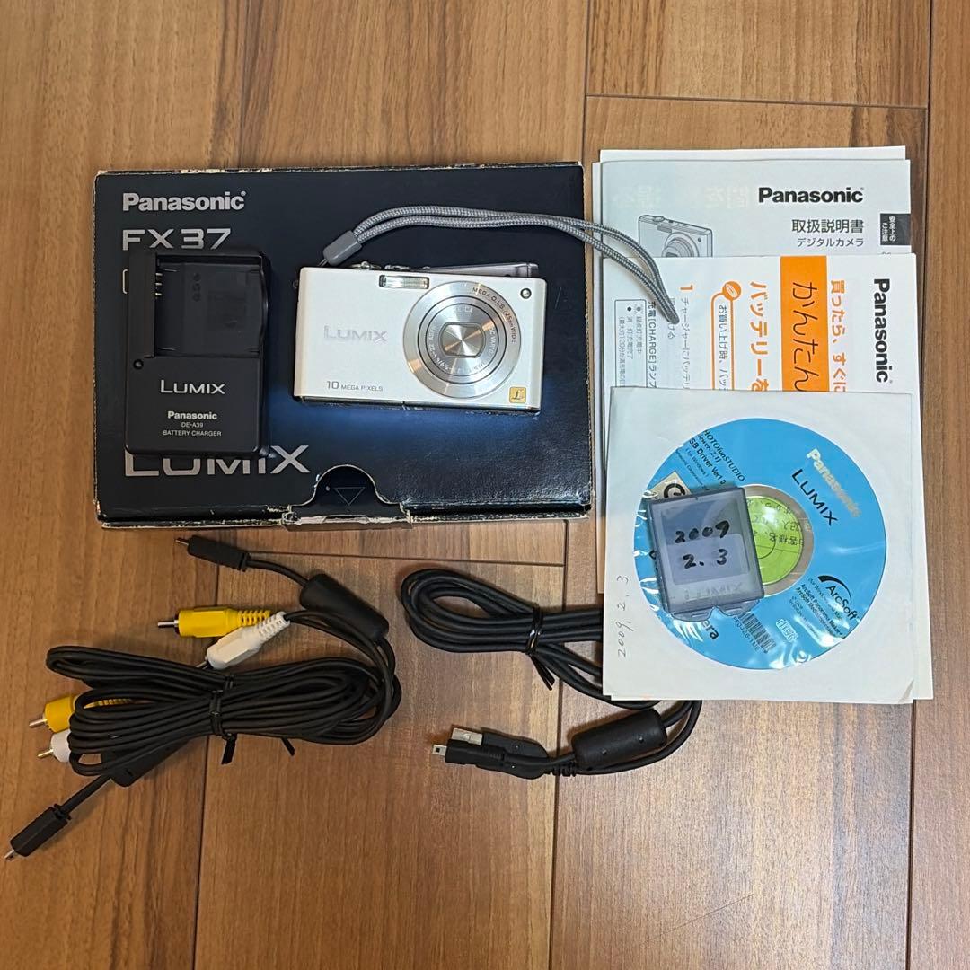 動作確認済Panasonic パナソニック DMC-FX37 デジカメ ホワイト