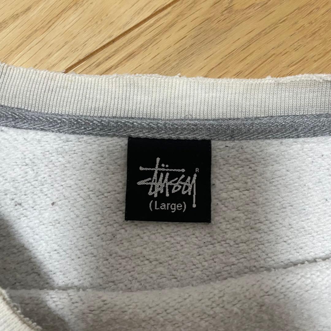 【00s】stussy kids print sweat shirt