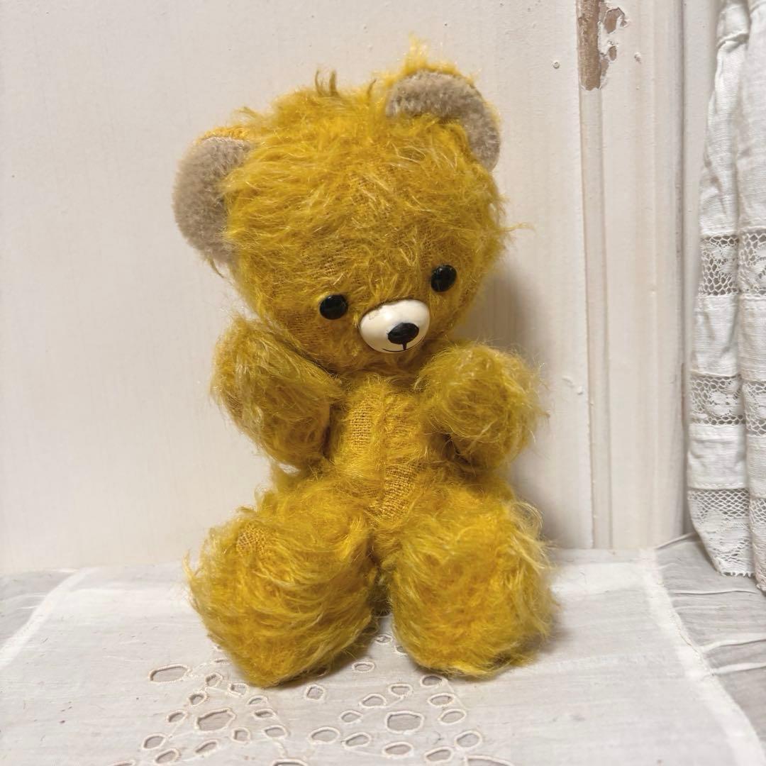 DDRベア　黄色ちゃん　アンティークベア　ヴィンテージベア　ベルリンベア