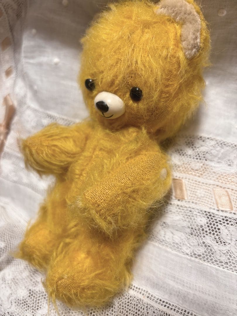 DDRベア　黄色ちゃん　アンティークベア　ヴィンテージベア　ベルリンベア