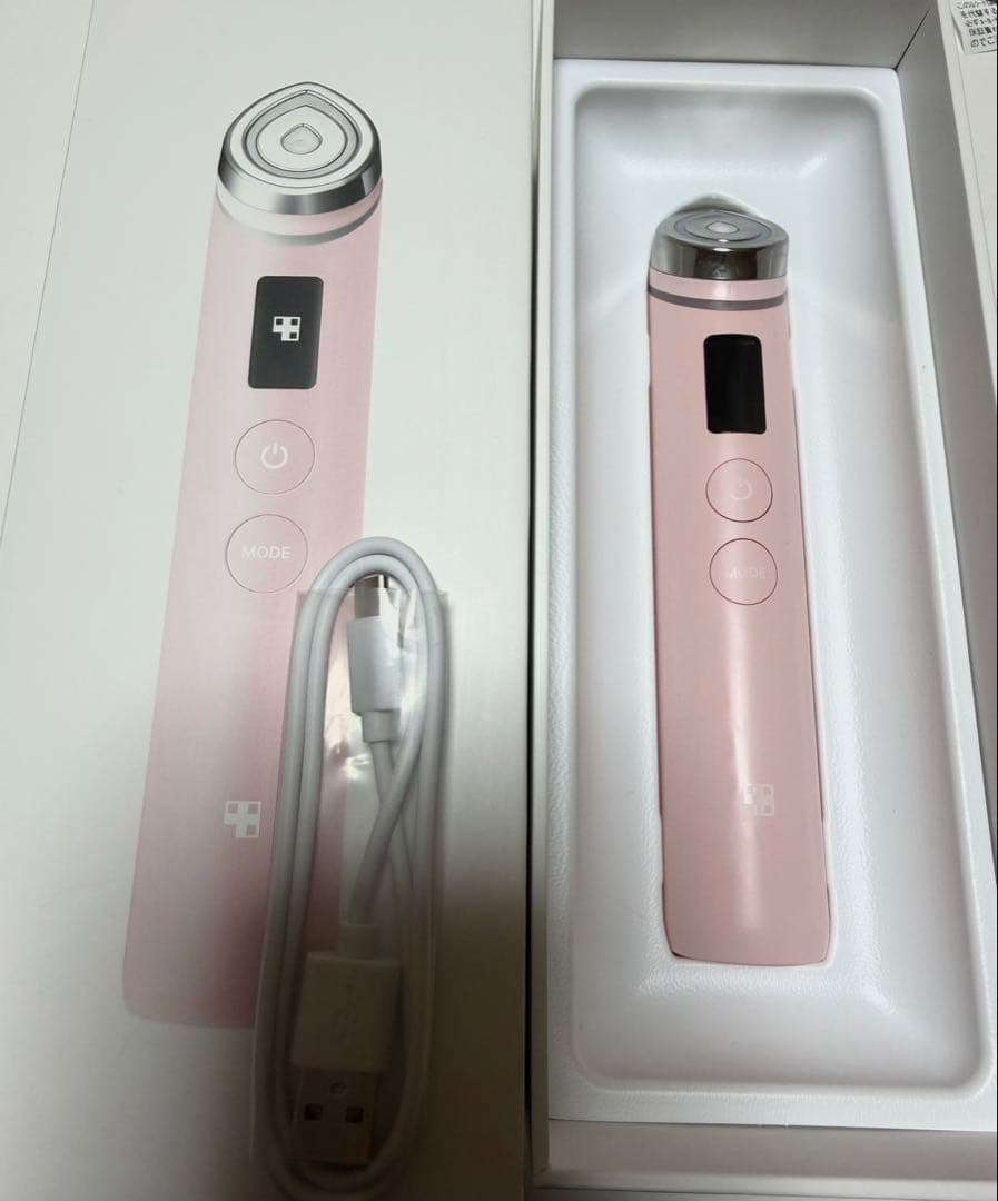 AGE-R ブースタープロ メディキューブ 美顔器 ピンク USBケーブル付き