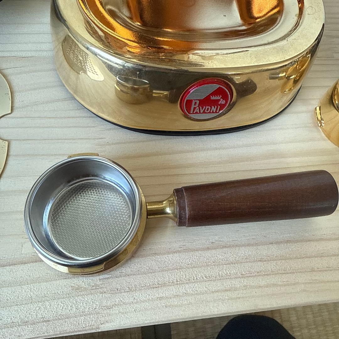 La Pavoni Rame Gold 2021 温度計と圧力計付