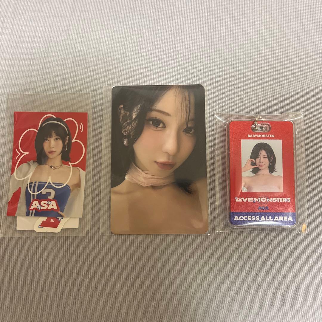 ピ*イ様 BABYMONSTER ASA 限定トレカ キーホルダー ステッカーセ
