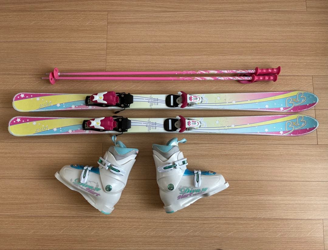 B×B Hart ジュニアスキー4点セット ハート レディース 女の子 キッズ