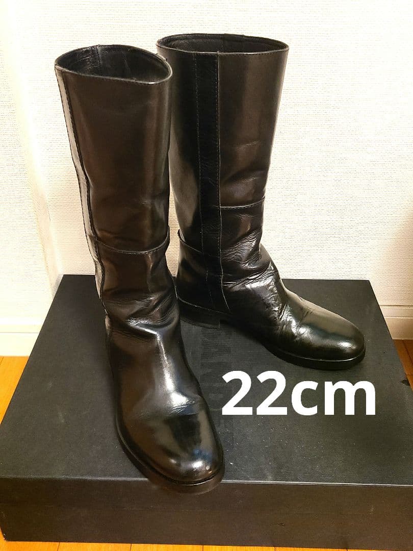 ジルサンダー JIL SANDER ロングブーツ 22cm ブラック
