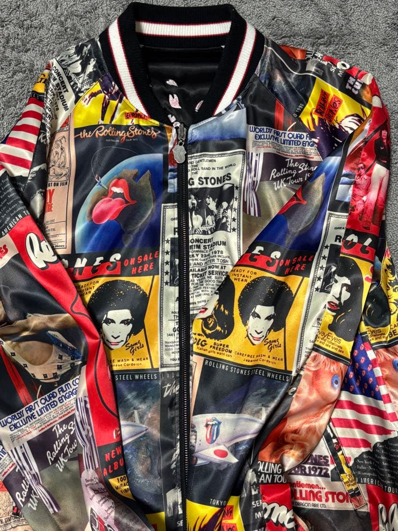 ローリングストーンズ スカジャン リバーシブル