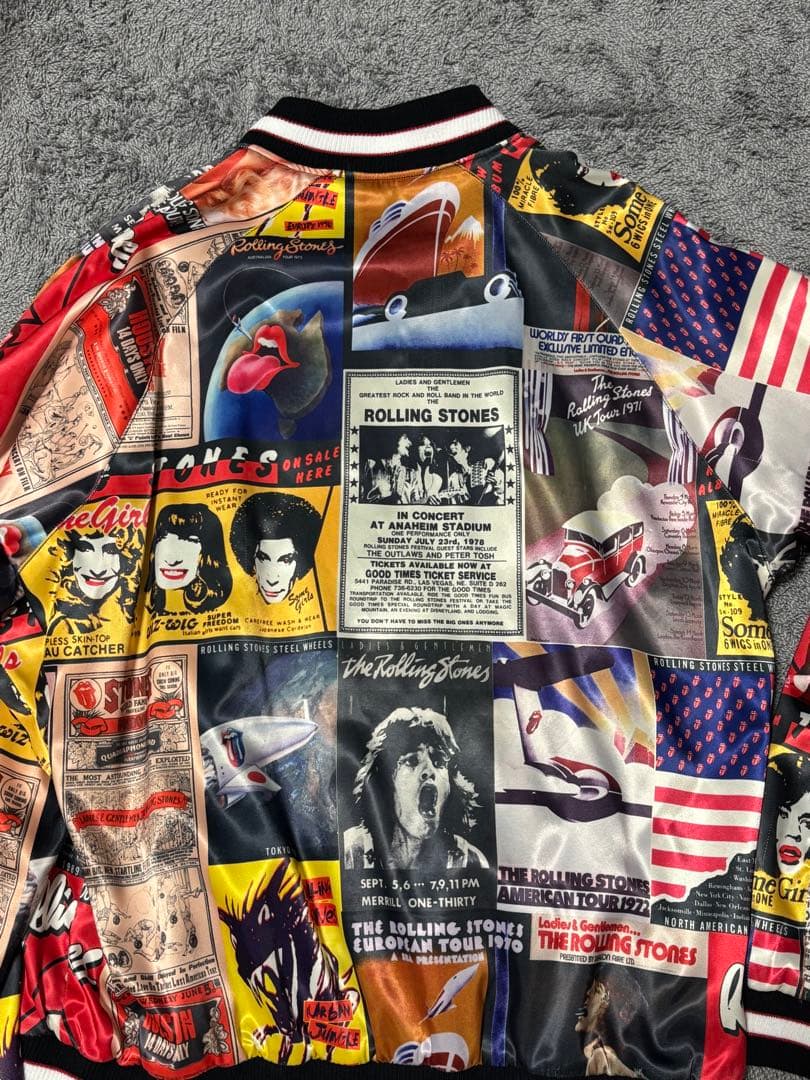 ローリングストーンズ スカジャン リバーシブル