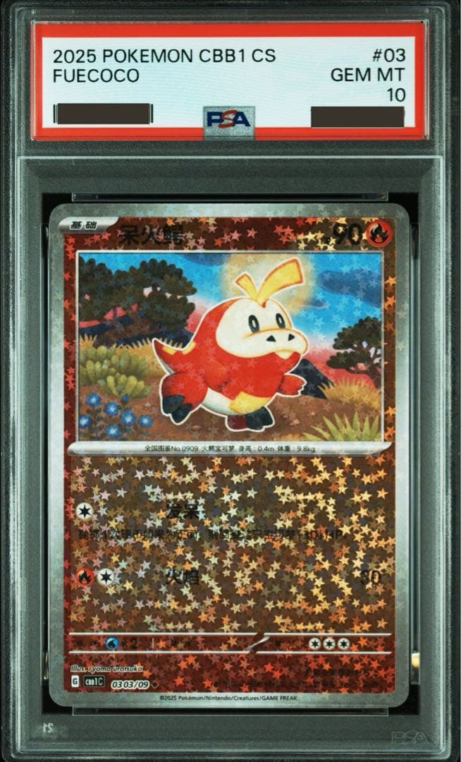 【みぃ】PSA10 ホゲータCBB1 中国 海外 ジェムパック 2枚セット