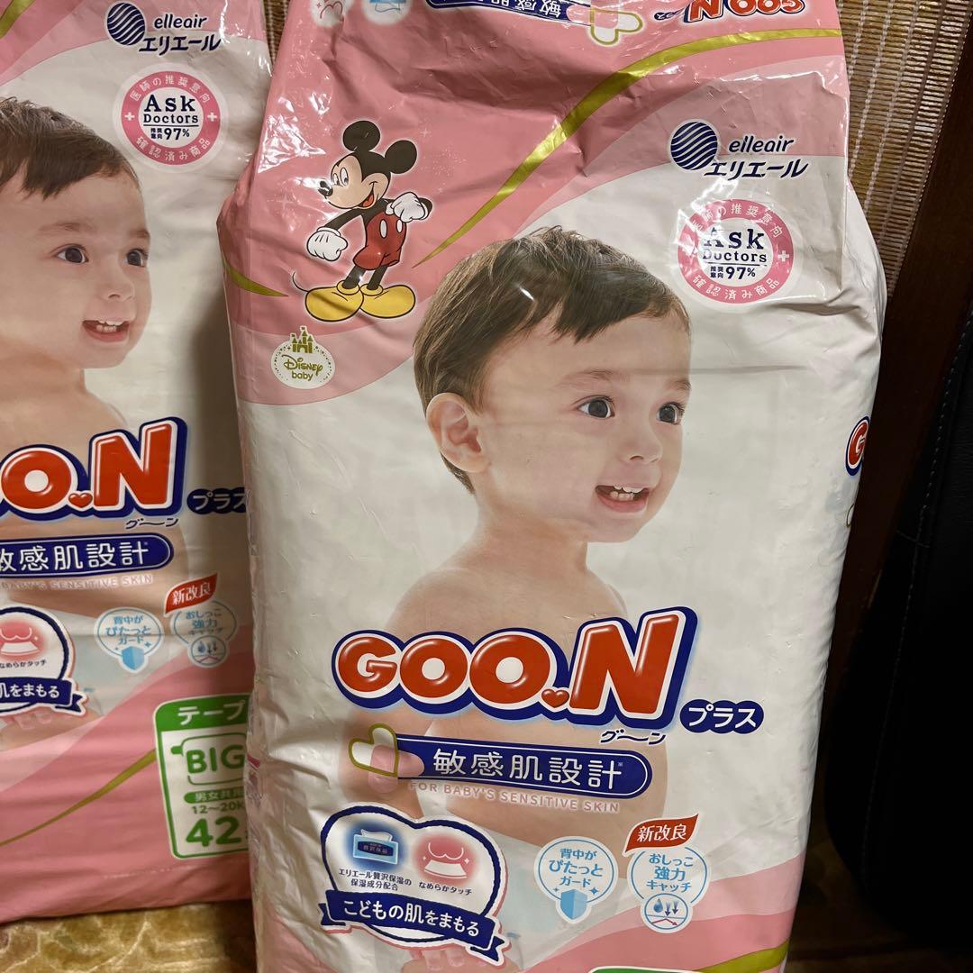 モモドリ　グーンプラス 敏感肌設計 テープ BIGサイズ 42枚×8パック