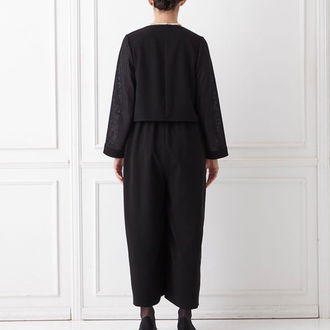 【週末セール】AIMER エメ 前開きファスナーパンツスタイルブラックフォーマル