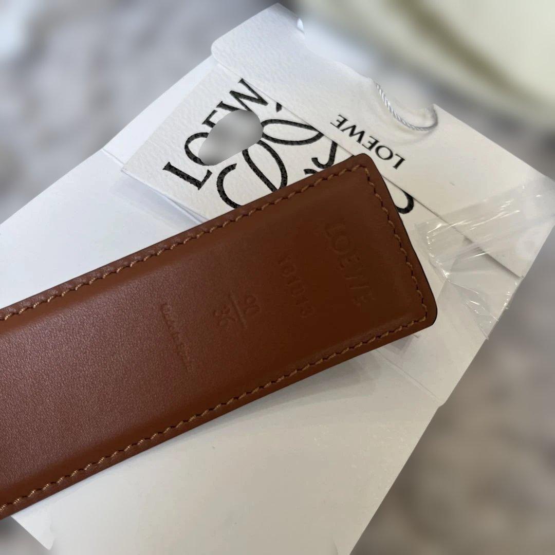 LOEWE レザー ベルト ブラック