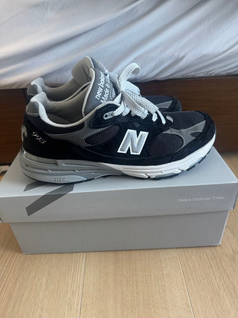 ニューバランス25年復刻　MR993BK 27.5 名古屋ゲートタワー購入品。